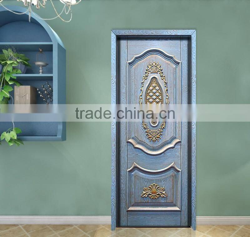 Classic French Style Solid Wood Framed Swing Single Entry Door BF11-09223b