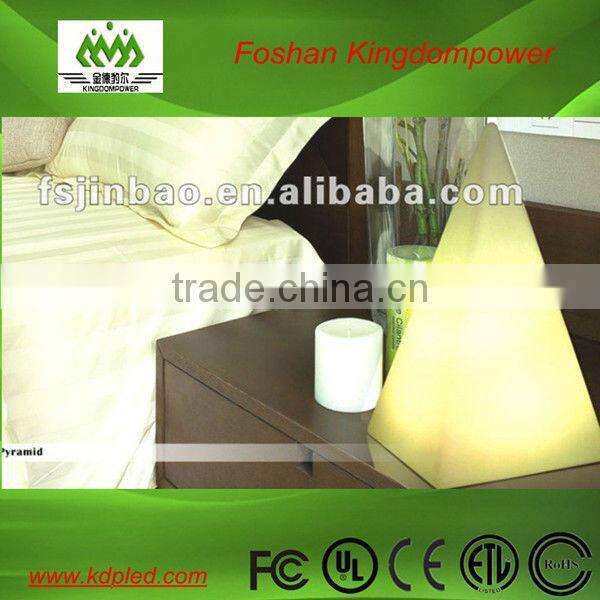 Rechargeable LED pyramid decorative water-proof lighting