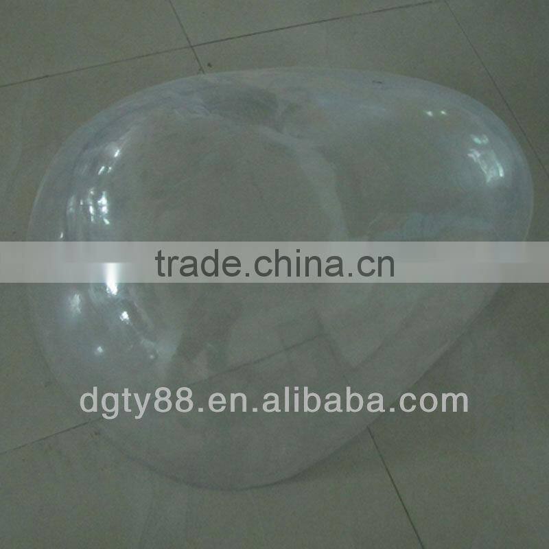 PC vacuum forming suction plastic display half ballmoon