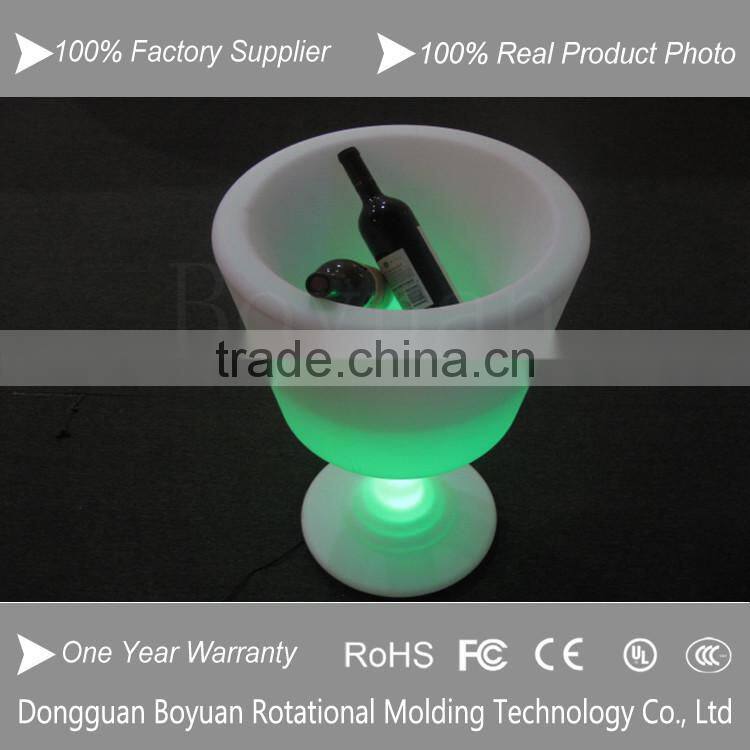 New Design LED Ice Bucket, led goblet shaped ice bucket, LED luminous ice bucket