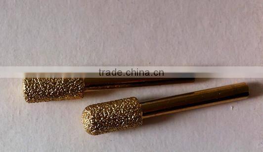 Vacuum brazed diamond mini carving grinding abrasive burrs for stones