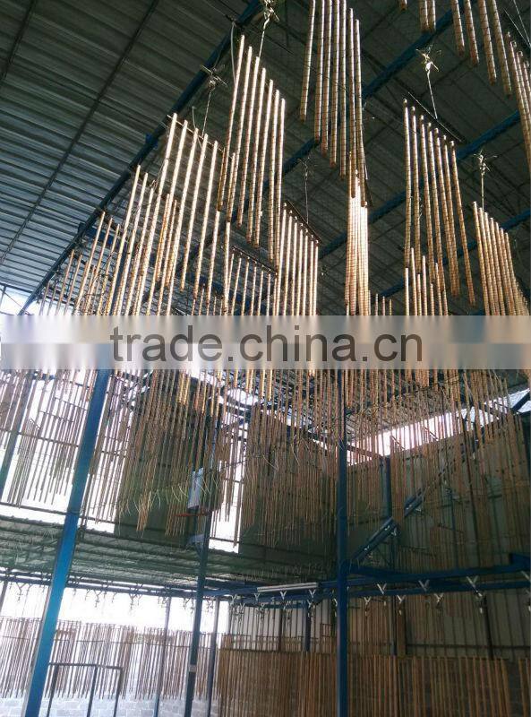 Eco-friendly eucalyptus painting wooden stick for broom and mop