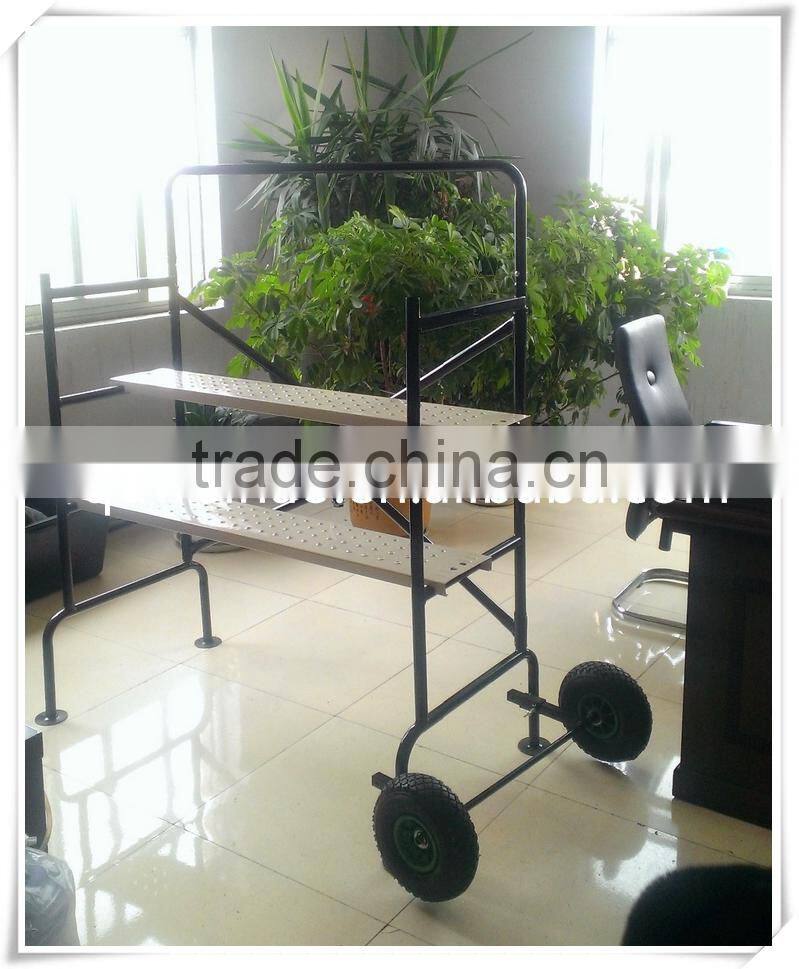Two-wheels foldable scaffolding for gardenning,construction
