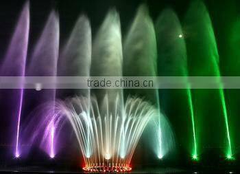 Stainless steel underwater DMX controller 12w led nozzle fountain light