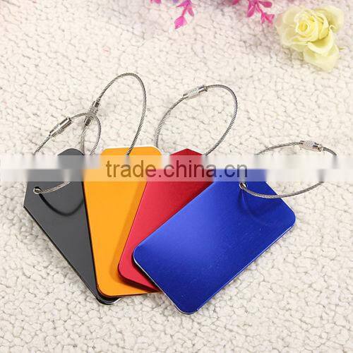 Metal Travel Luggage Baggage Tags Aluminium Belt Buckle Adress Holder fashion gifts