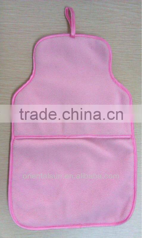 Pink Words Cotton Rubber Hot Water Bottle
