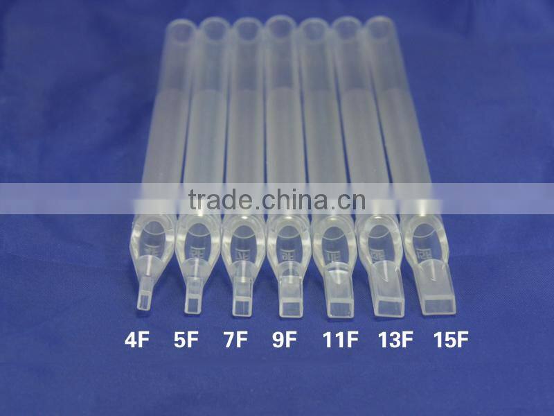 15pcs SILICONE Disposable Black Tattoo 1.2" Grips with CLEAR Stem & Tip 3 Diamond