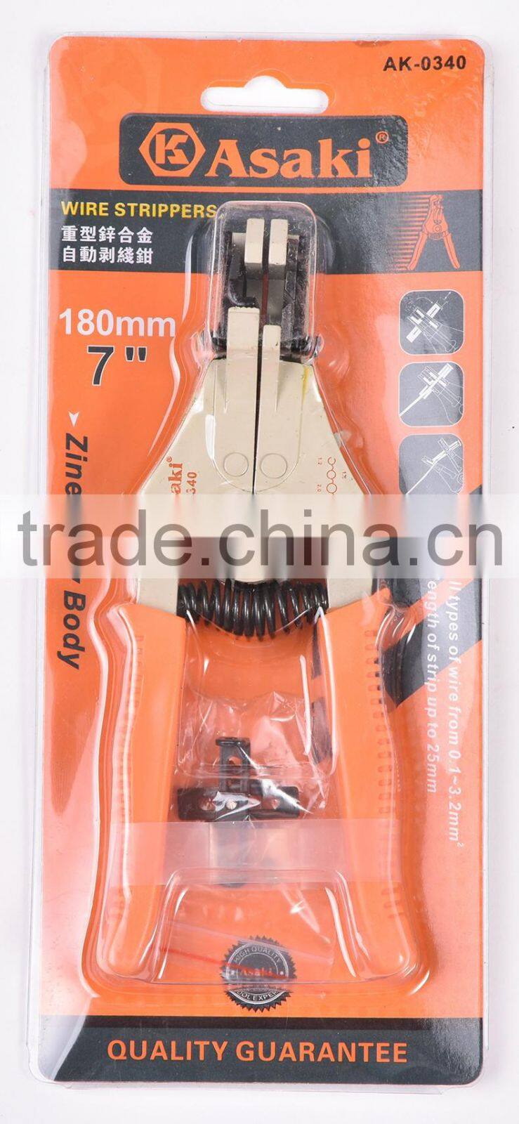 AK-0340 Good selling zinc alloy material multifunctional wire stripper
