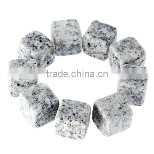 9pcs Whisky Ice Stones Set Drinks Cooler Cubes Beer Rocks Granite