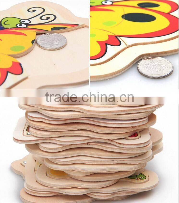 4Pcs Wooden 3D Jigsaw Toys For Children Educational Toys Games