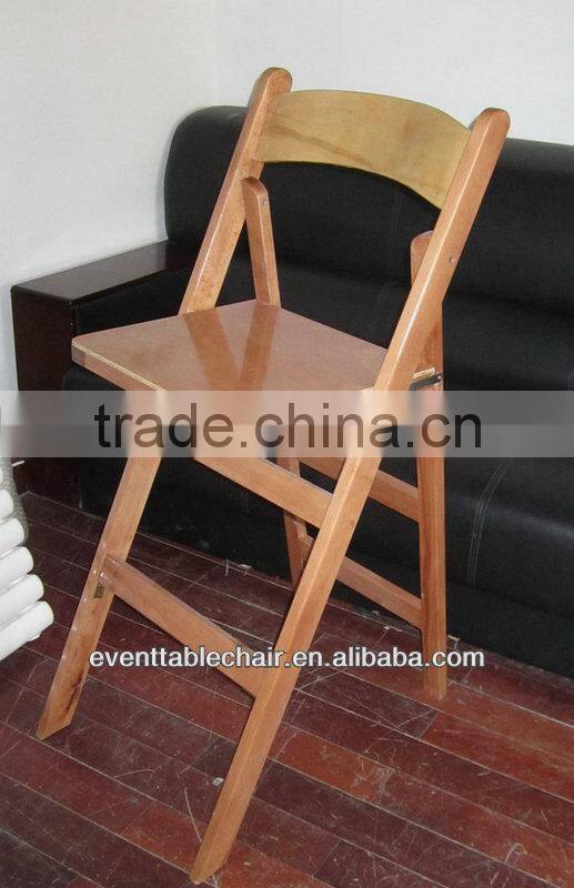 wooden banquet high folding chair for sales