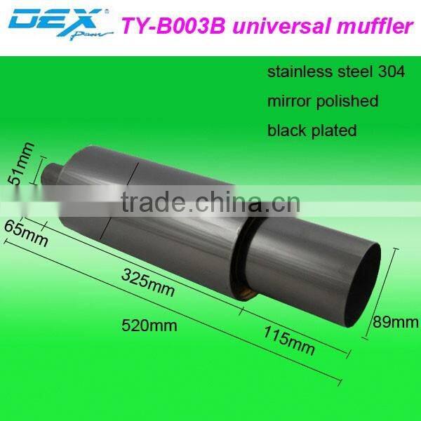 racing spare automotive part exhaust system universal muffler performance
