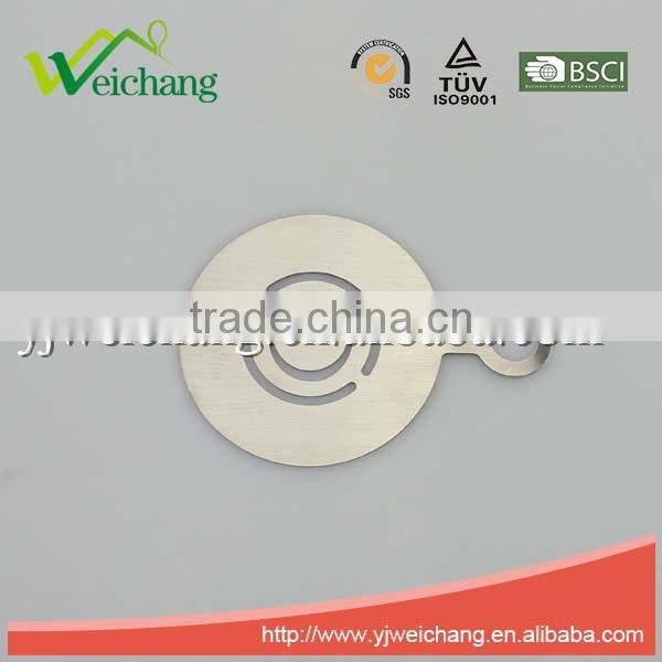 WCE186 Cappuccino Coffee Barista Stencils Coffee Template Tools Accessories,stainless steel