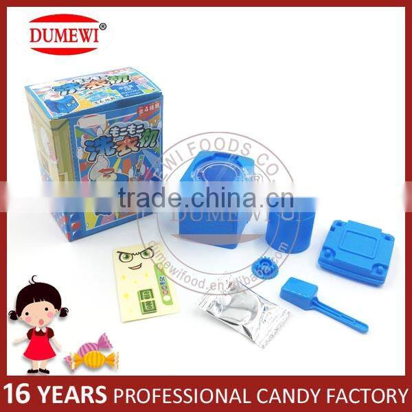 New Arrival Japanese Plastic Washing Machine Toys Candy with Sour Powder
