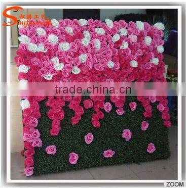 wedding artificial flower wall silk flower wall decoration