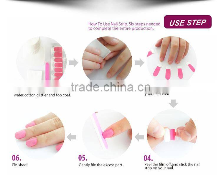 Zhejiang Yiwu Vivi Nail peel off full cover polish nail strips nail stickers