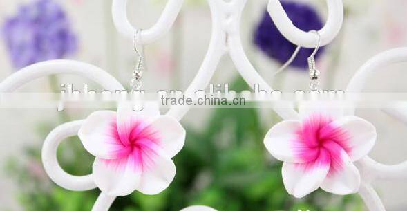 Hot sell Hawaiian plumeria Flower earring Designs for Women