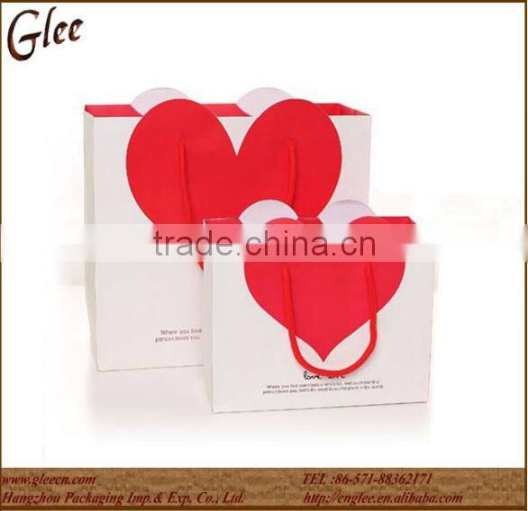 Hot sale printing paper packing bag for shopping