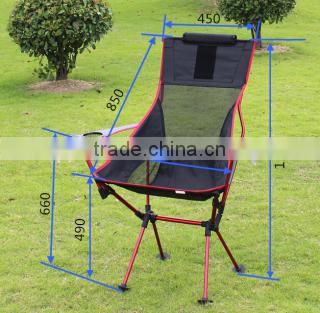 Outdoor personalized back support beach and garden folding chair