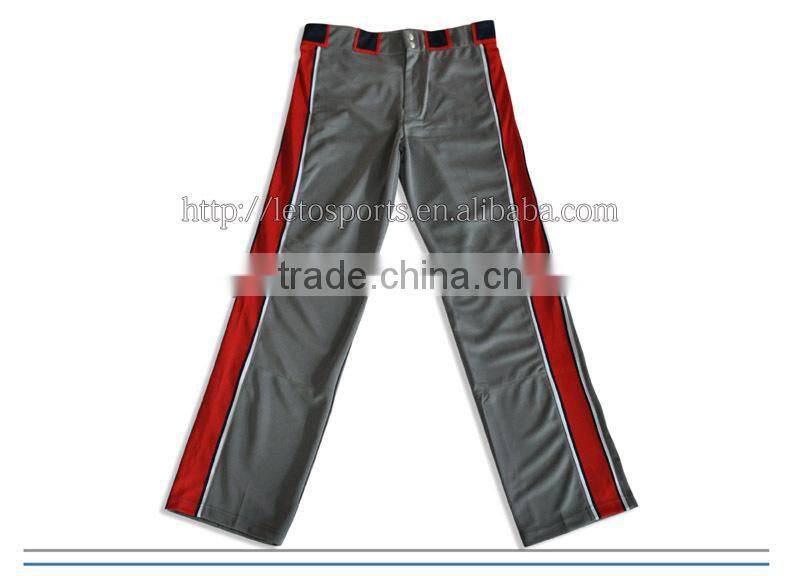 High quality custom free sizes sublimation baseball pants
