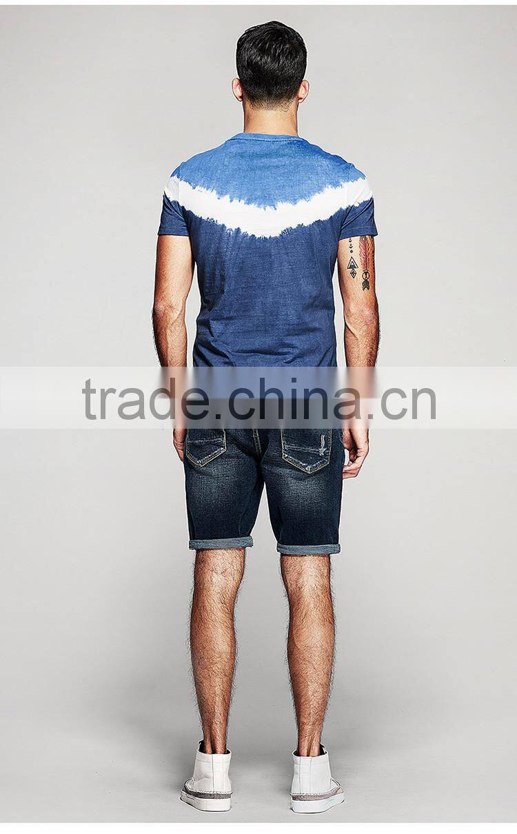 Men's Tie Dye T-shirt, cotton jesery T-shirt, customized logo t-shirt