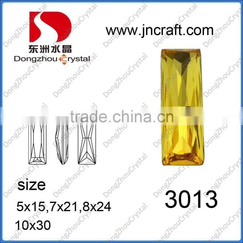 Hot sale rectangle cushion cut loose light topaz crystal stone