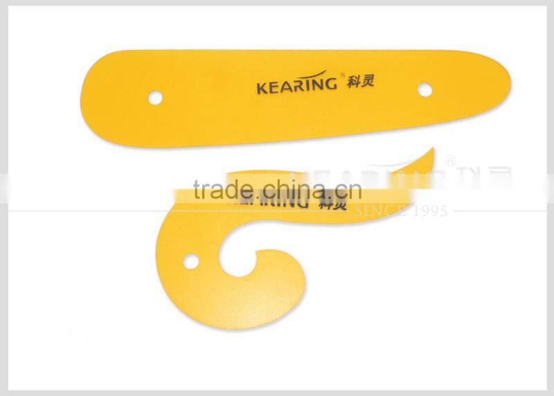 Kearing Brand 5pcs per set 1.2mm thick plastic flexible sewing french curves for Fabric pattern making #1305S