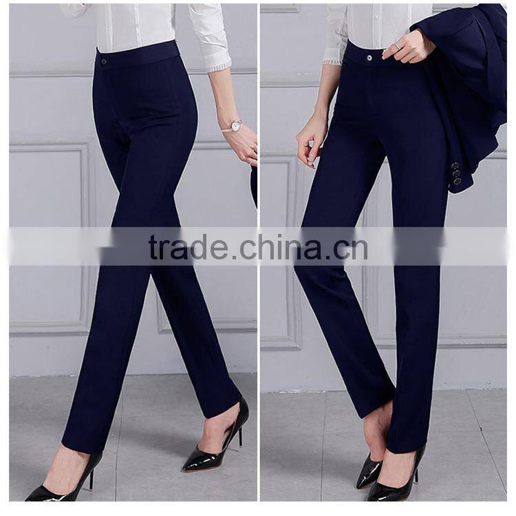 Female slim pants straight legged trousers ladies dress pants overalls skinny pants black suit pants custom made