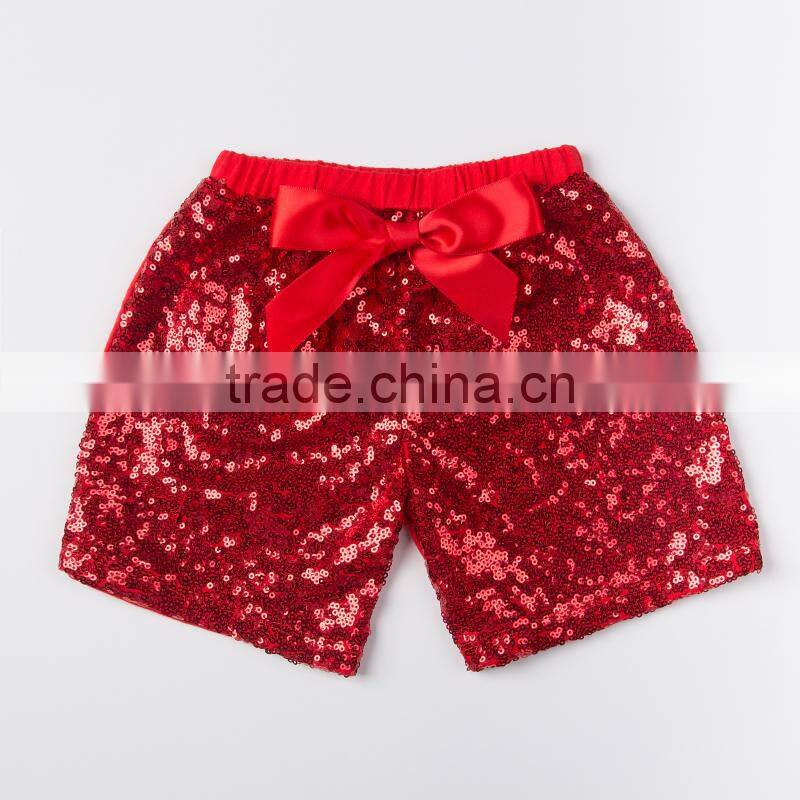 2016 china yiwu rand product and wholesale and EXW price sequin shorts for baby kids for summer and sport wearing