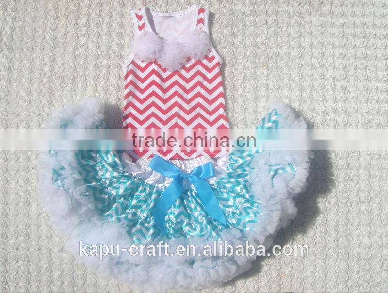 2015wholesale chevron tops ,crochet top tutu lined,crochet tutu tops