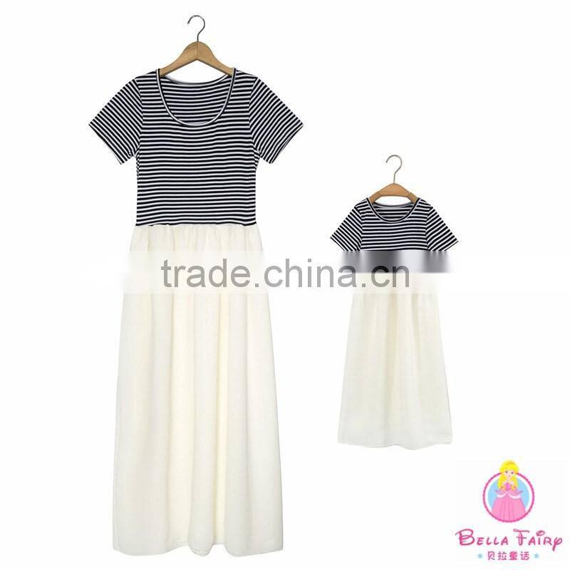 Wholesale mother and daughter matching dresses mommy and me clothing
