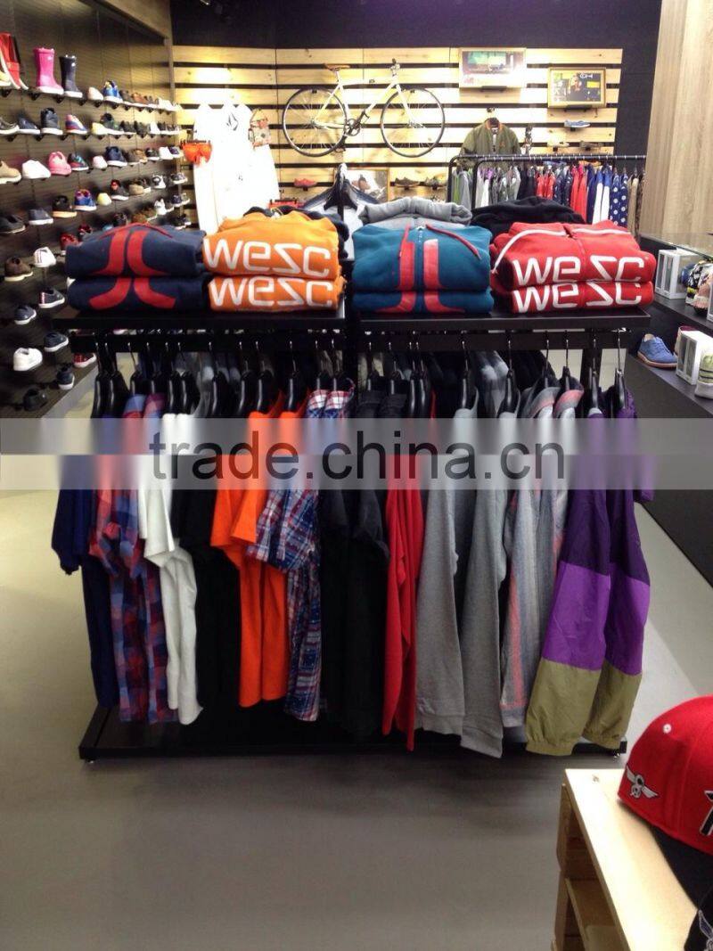 high quality iron hangers for clothes shopping mall shop display