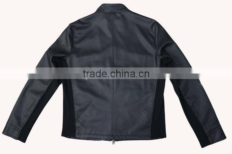Top fashion Italian spring new design leather jacket for men
