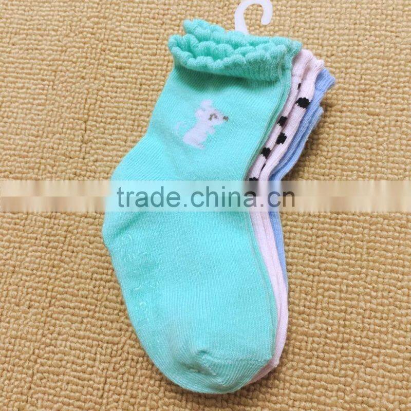 New Design Kids Knitted Socks Cute Antiskid Cotton Baby Socks