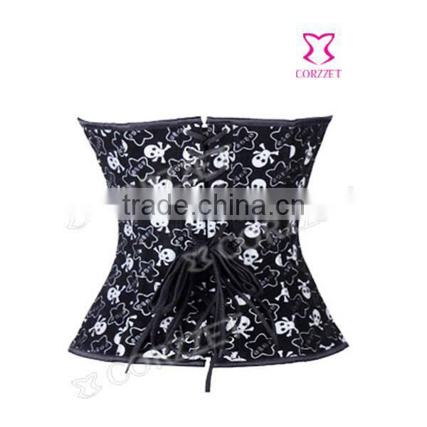 Skull Corset Steel Bone Factory Price Wholesale Overbust