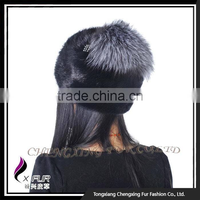 CX-C-181 Hot Sale Fashion Cap / Wholesale Price Mink Fur Hat