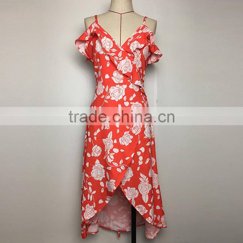 Maxnegio sexy summer print dresses or strap beach dress