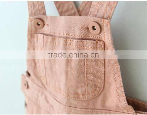 100%cotton children suspender trousers 2-12 years latest designs