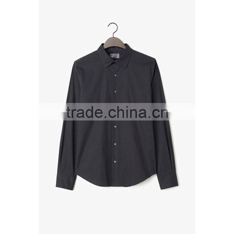 OEM service for 100% cotton new design black mens shirts models