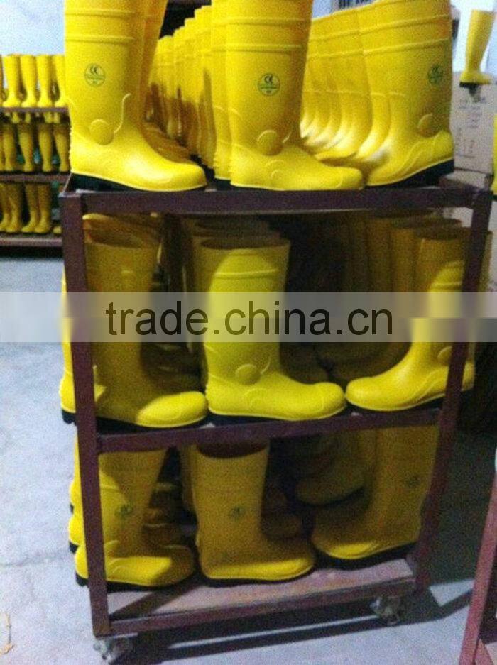 Puncture Resistance PVC Chemical Boots Industrial Safety Shoes