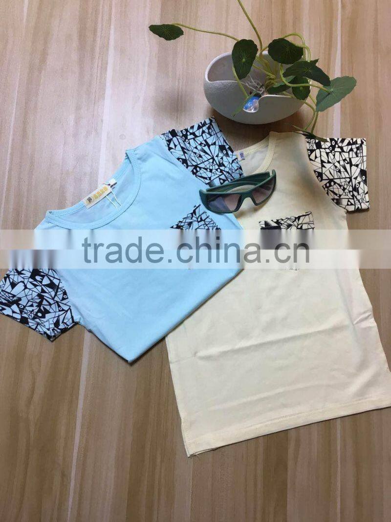 2017 Summer casual baby boy T- shirts Fancy boys holiday beach shirts Kids clothing