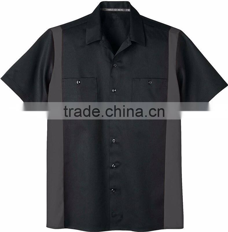 OEM High Quallity Mens' Uniforms Work Colorful Short Sleeve Work Wear Uniforms Shirts For Men