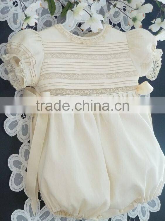 Baby Girls First Birthday Bubble Toddlers Baptism Romper