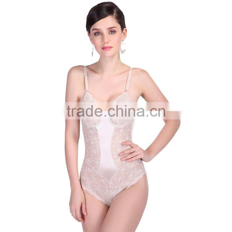 seamless lace flower women body shaper slimming vest