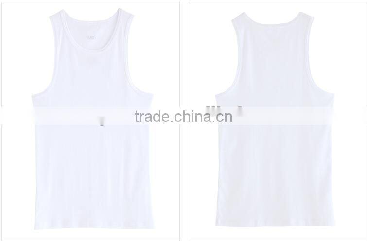 Factory Provide Seamless Pain Color Mens Tank Top