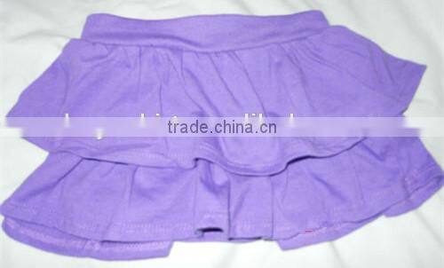 cupcake pageant dresses NEW Girls Skort Tiered Skirt toddler girls ruffle lavender cotton skirt solid color falbala skirt