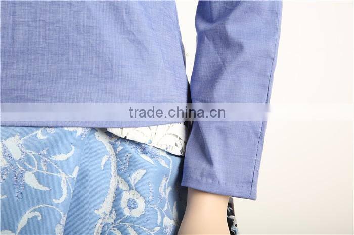 2016 pre-fall collection long sleeve women new blouse neck design