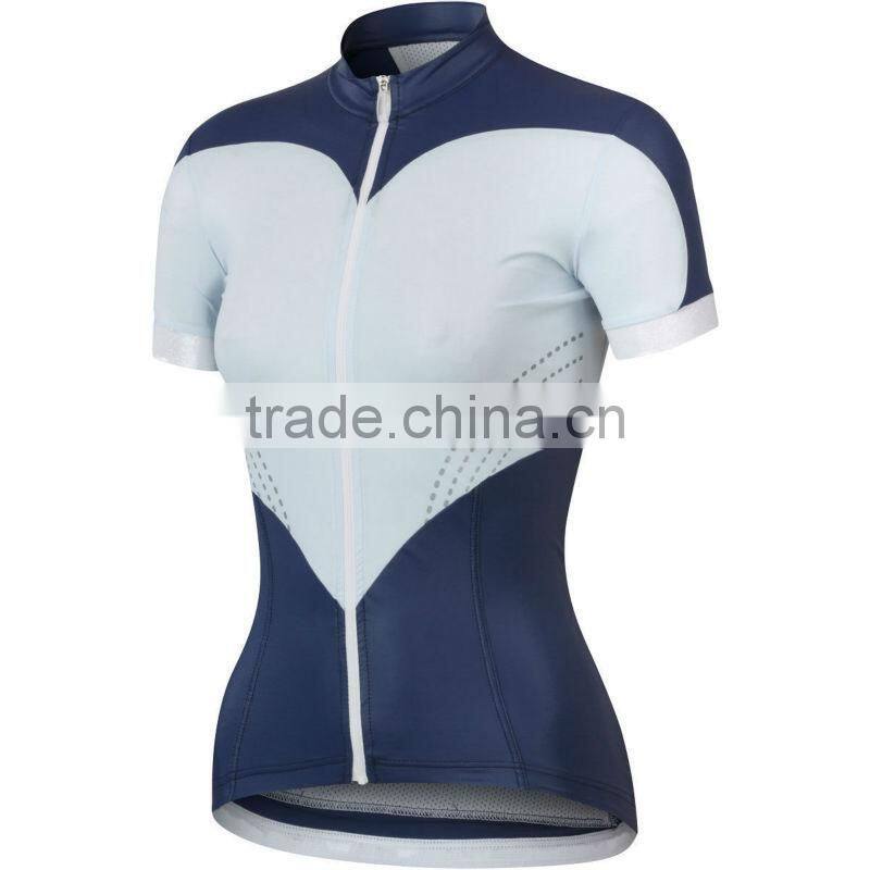 Women's Zip Zhort Zleeve Tights Zports Fitness Cycling Bike Bicycle T-Shirt