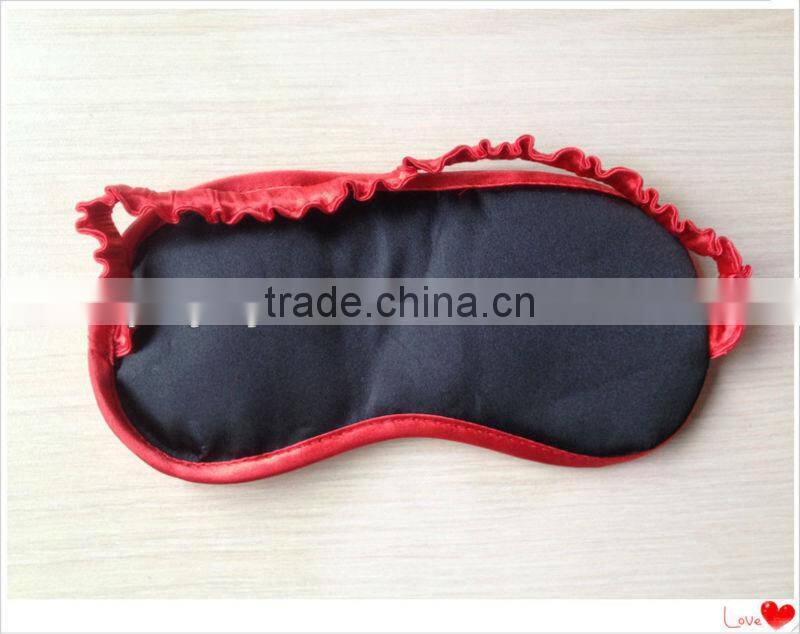 DISNRY inspection fty logo embroidered satin edging eye mask