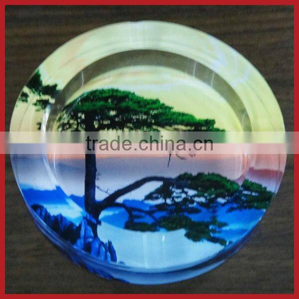 New Stely Fu Word Crystal Ashtray ,Red Crystal Ashtray For Popular Wholesale Festival Items